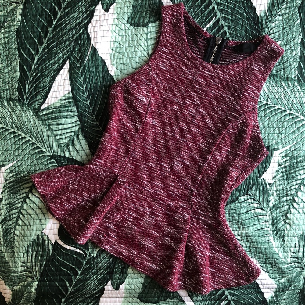 Topshop peplum top